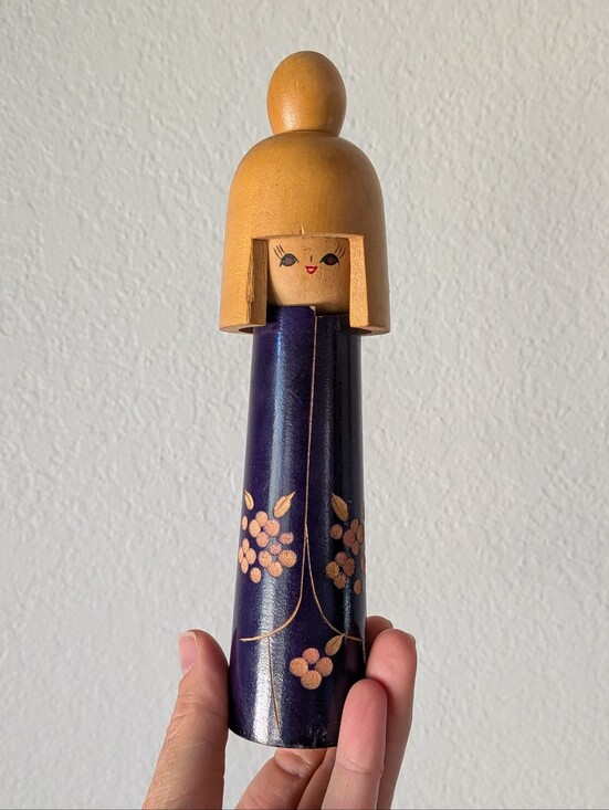 Kokeshi Other - Vintage Japanese Creative Sosaku Kokeshi Doll by Sato Suigai 7.25"